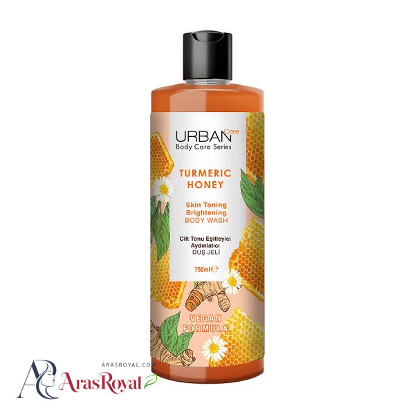 شامپو بدن روشن کننده پوست اوربن کر Urban Care رایحه قهوه و زنجبیل حجم 750 میل