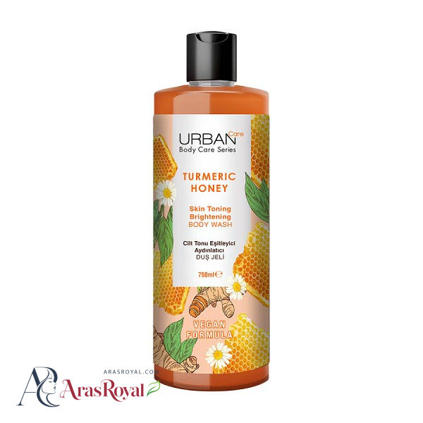 شامپو بدن روشن کننده پوست اوربن کر Urban Care رایحه قهوه و زنجبیل حجم 750 میل