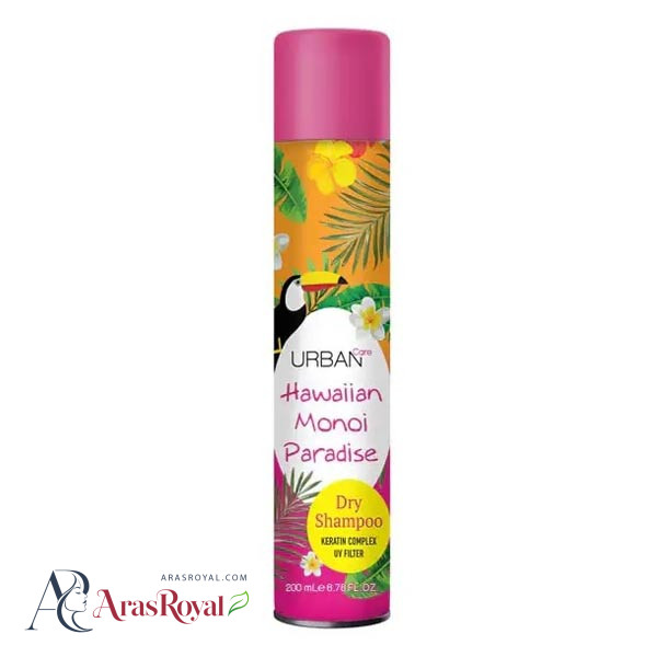اسپری شامپو خشک اوربن کر Urban Care مدل Hawaiian Monoi Paradise حجم 200 میل