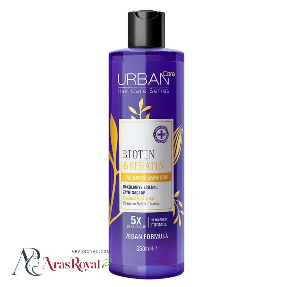 شامپو ضد ریزش اوربن کر Urban Care حاوی بیوتین و کراتین حجم 350 میل