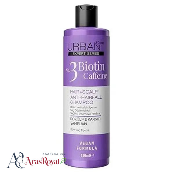 شامپو ضد ریزش اوربن کر Urban Care عصاره بیوتین و کافئین حجم 350 میل