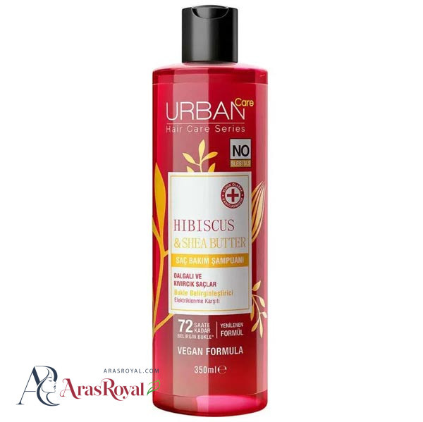 شامپو مناسب مو های فر اوربن کر Urban Care عصاره گل ختمی و شی باتر حجم 350 میل