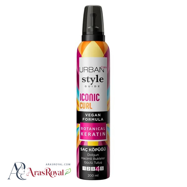 موس مو موهای فر اوربن کر Urban Care مدل Elastic Curl شماره 4 حجم 200 میل