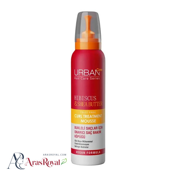 موس مو موهای فر اوربن کر Urban Care عصاره گل ختمی و شی باتر حجم 150 میل