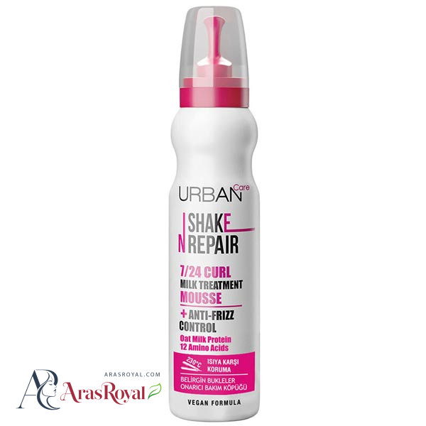 موس مو شیری موهای فر اوربن کر Urban Care Shaken repair مدل Curl milk Treatment حجم 150 میل