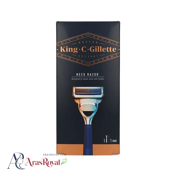 ست دسته و یدک ژیلت Gillette سری King.C مدل Neck Razor به سفارش اروپا