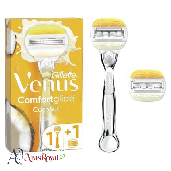 ست دسته و دو عدد یدک خودتراش زنانه ونوس Venus Olay پنج لبه