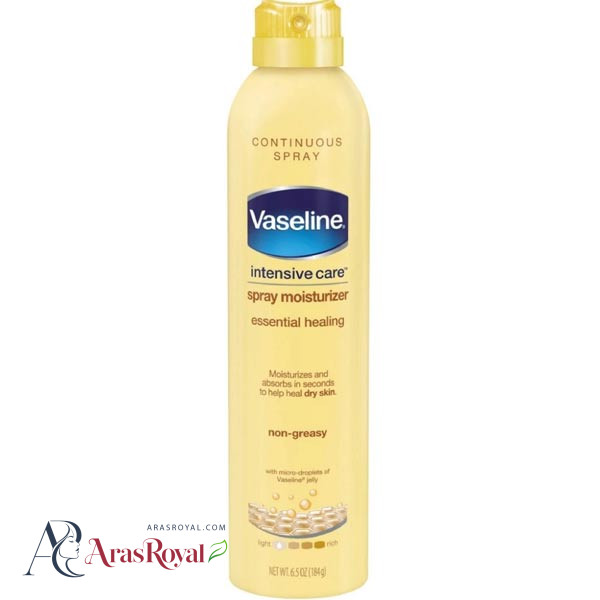 اسپری لوسیون بدن وازلین Vaseline حاوی جو دوسر حجم 190 میل