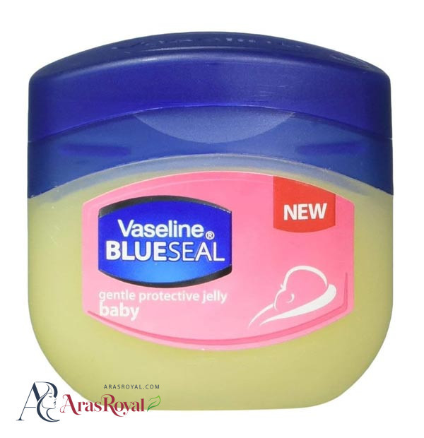 وازلین ژل Vaseline Blueseal دست و بدن کودک مدل Gentle Protective Jelly Baby حجم 100 میل