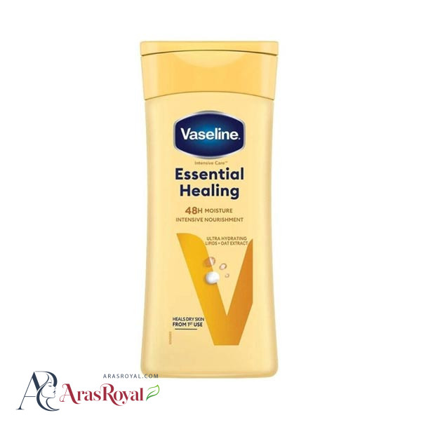 لوسیون بدن وازلین Vaseline مدل Essential Healing زرد حجم 200 میل