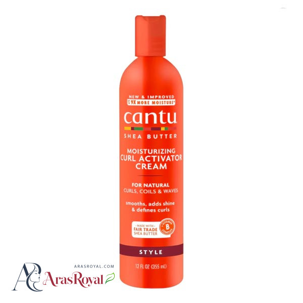 اکتیواتور کنتو Cantu حاوی عصاره شی باتر مدل Moisturizing Curl Activator Cream حجم 355 میل