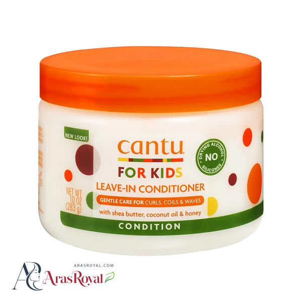 ژل مو کودک حالت دهنده مو های فر کنتو Cantu عصاره شی باتر , عسل و نارگیل حجم 64 میل