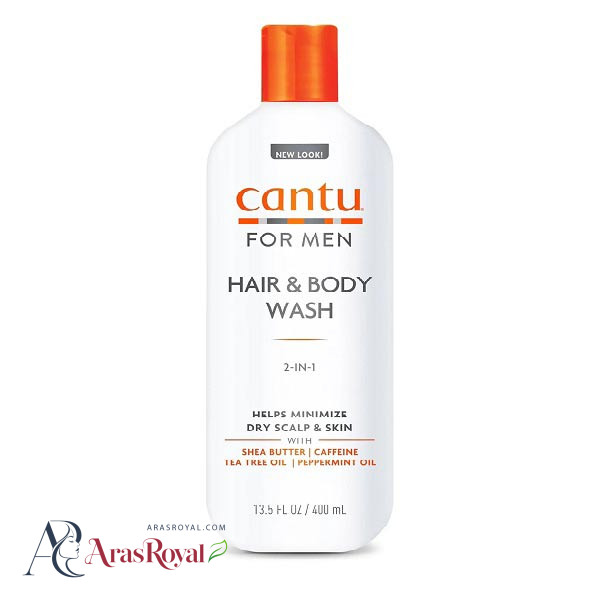 شامپو سر و بدن مردانه کنتو Cantu مخصوص مو های فر حجم 400 میل