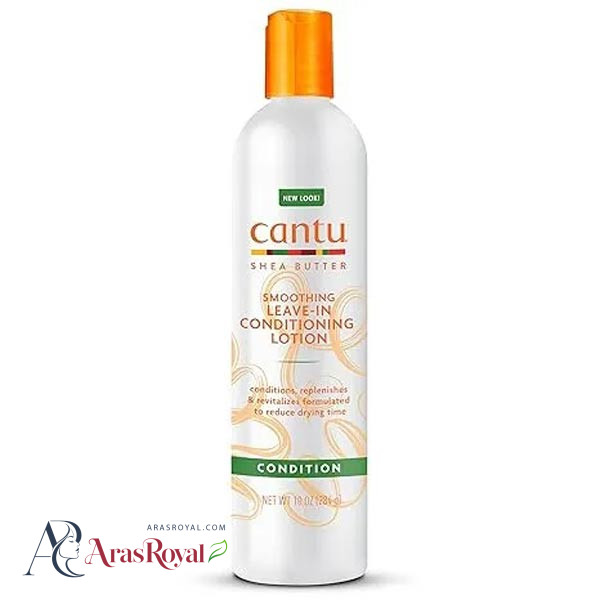 کرم مو بعد حمام کنتو Cantu مناسب مو های فر مدل Smoothing Leave-In Conditioning حجم 284 میل