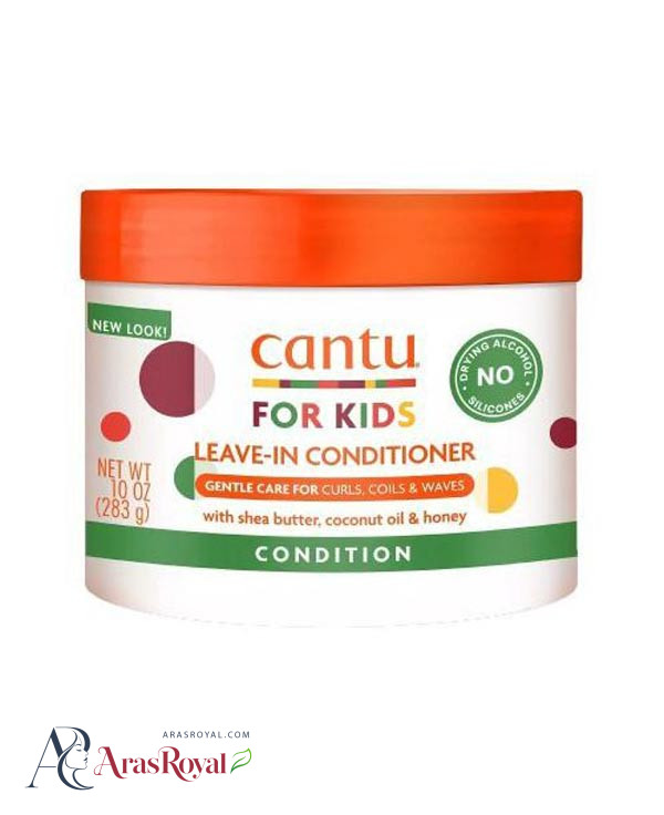 کرم مو بعد حمام کودکان کنتو Cantu مناسب مو های فر مدل Leave-In Conditioner حجم 283 میل