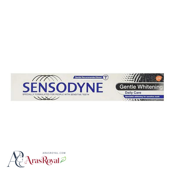 خمیردندان سنسوداین Sensodyne مدل Gentle Whitening سفید کننده حجم 100 میل