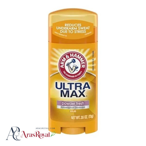 استیک صابونی آرم اند هامر Arm and Hammer اولترا مکس رایحه پودر بچه مدل Powder Fresh حجم 73 گرم