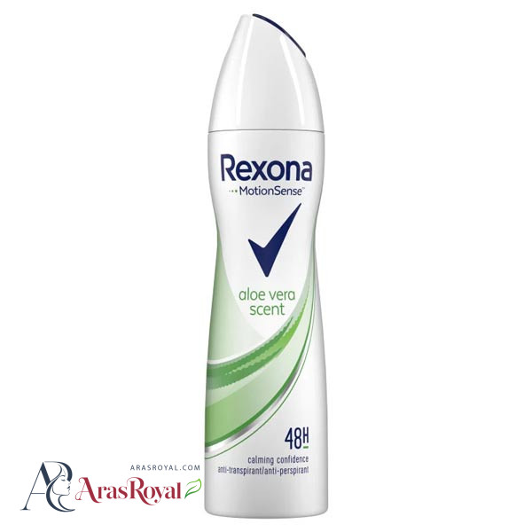 اسپری ضد تعریق زنانه رکسونا Rexona مدل Aloe Vera Scent آلوئه ورا ایتالیا حجم 200 میل