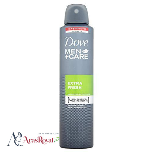 اسپری ضد تعریق مردانه داو Dove مدل Extra Fresh رایحه تمیزی حجم 250 میل