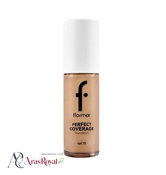 کرم پودر فول کاور فلورمار Flormar مدل Perfect Coverage رنگ Soft Beige شماره 102 حجم 30 میل