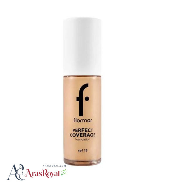 کرم پودر مات فول کاور فلورمار Flormar مدل Perfect Coverage رنگ Pastelle شماره 101 حجم 30 میل