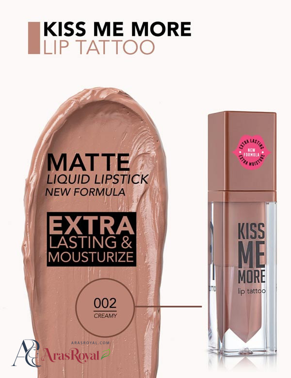 رژ لب مایع مات فلورمار Flormar مدل Kiss Me More شماره 002