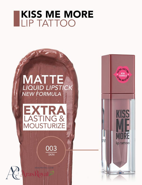 رژ لب مایع مات فلورمار Flormar مدل Kiss Me More شماره 003