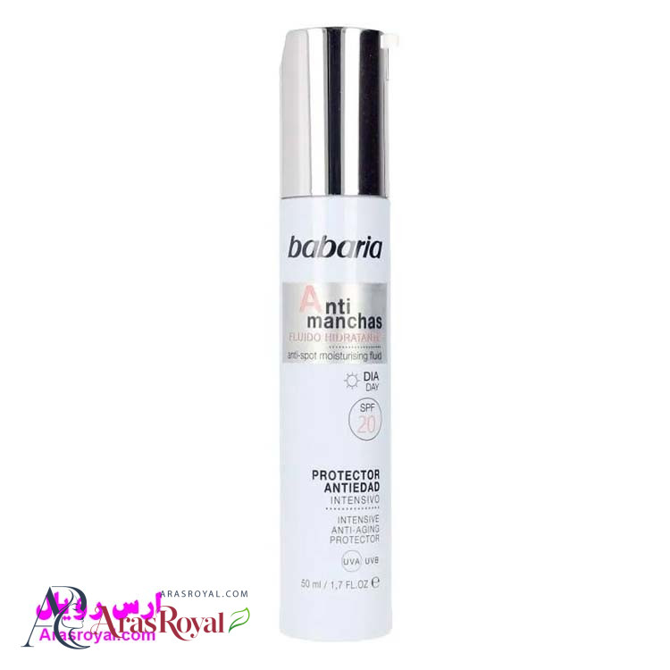 سرم ضد لک وضد چروک روز باباریا babaria مدل anti-spot SPF20 حجم 300 میل