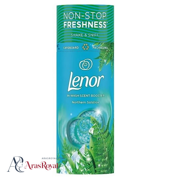 دانه های خوشبو کننده لباس لنور Lenor رایحه Northern Solstice (سرخس شمالی) حجم 155 گرمی