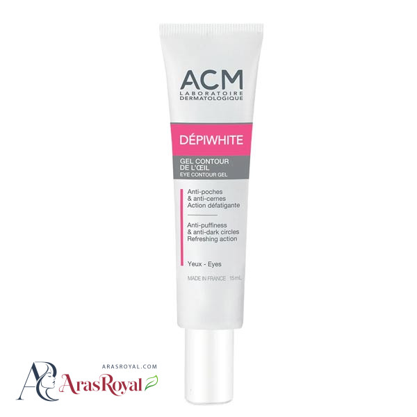 ژل دورچشم ضد تیرگی و ضد لک ای سی ام ACM مدل Depiwhite حجم 15 میل