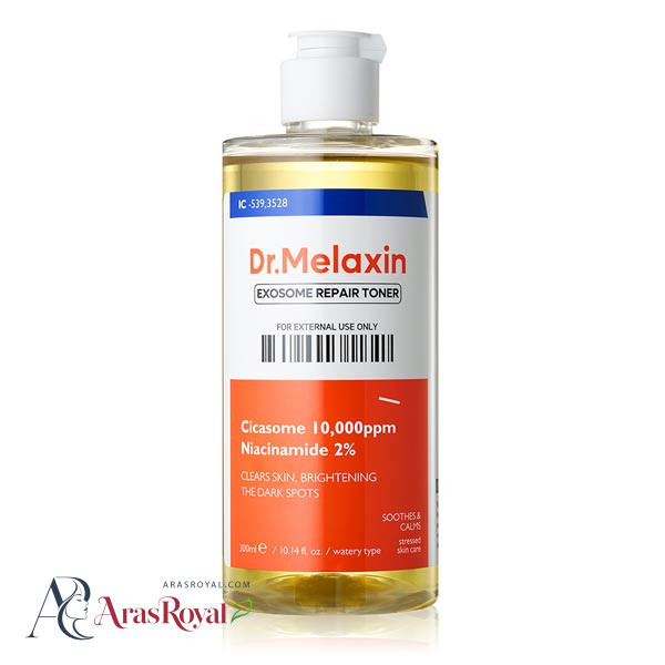 تونر ترمیم کننده صورت دکتر ملاکسین Dr.Melaxin مدل Exosame Repair Toner حجم 300 میل