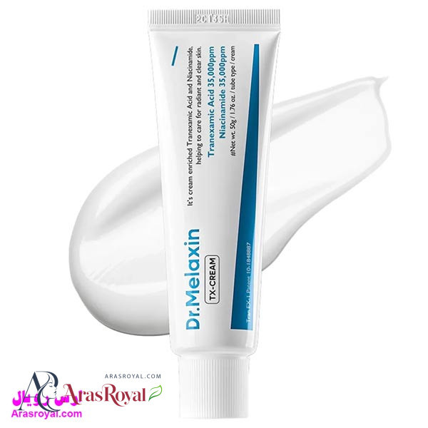 کرم ضدلک و روشن کننده حاوی ترانگزامیک اسید دکتر ملاکسین Dr.Melaxin مدل TX-Cream حجم 50 میل
