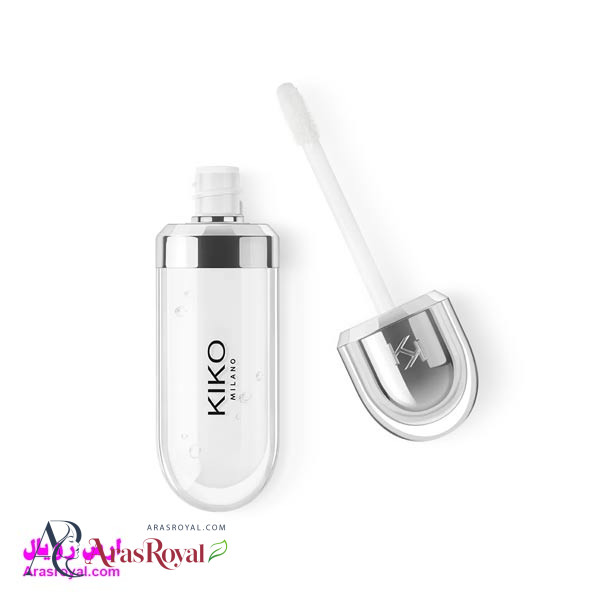 لیپ گلاس براق کیکو KIKO مدل 3D Hydra Gloss رنگ Clear شماره 01