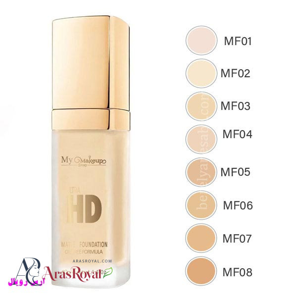 کرم پودر فول کاور مات مای میکاپ استوری My Makeup Story مدل Ultra HD شماره MF02
