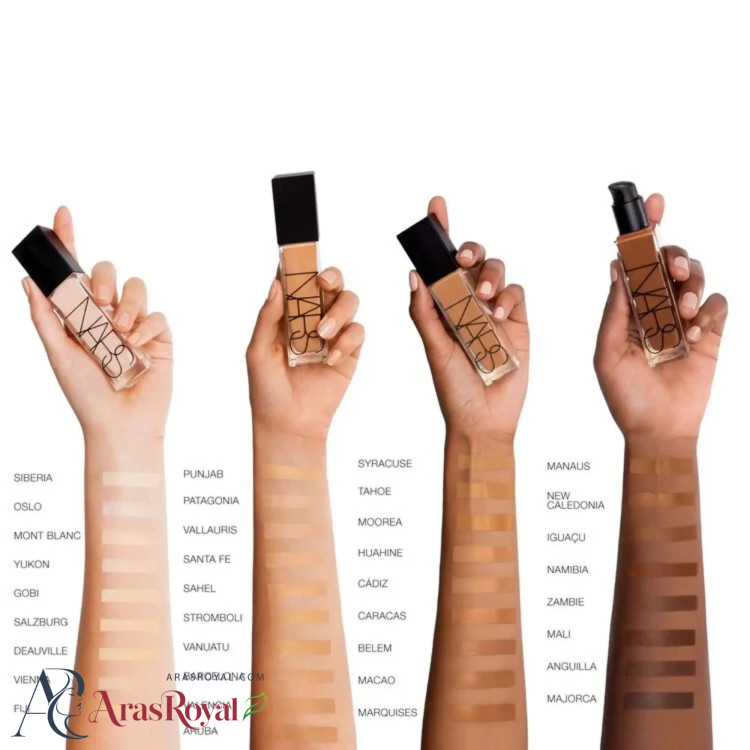 کرم پودر نارس NARS مدل Natural Radiant Longwear Foundation رنگ GOBI شماره L3