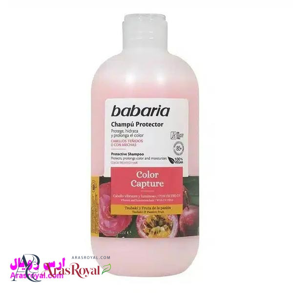 شامپو سر باباریا babaria مناسب مو های رنگ شده حجم 500 میل