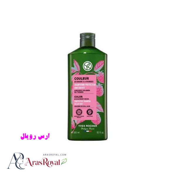 شامپو سر بدون سولفات ایوروشه Yves Rocher مناسب موهای رنگ شده حجم 300 میل