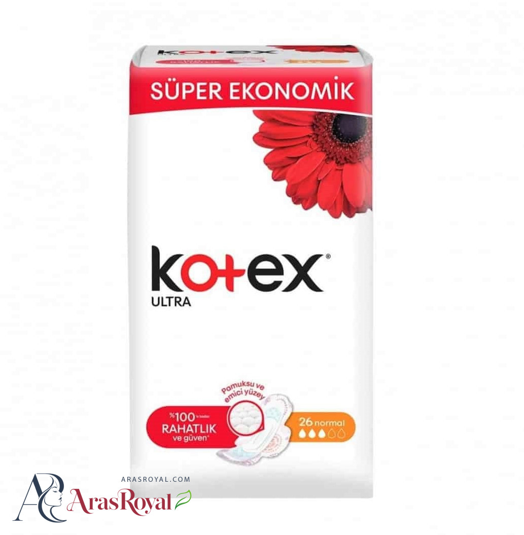 نوار بهداشتی کوتکس Kotex مدل Ultra سایز متوسط بسته 24 عددی