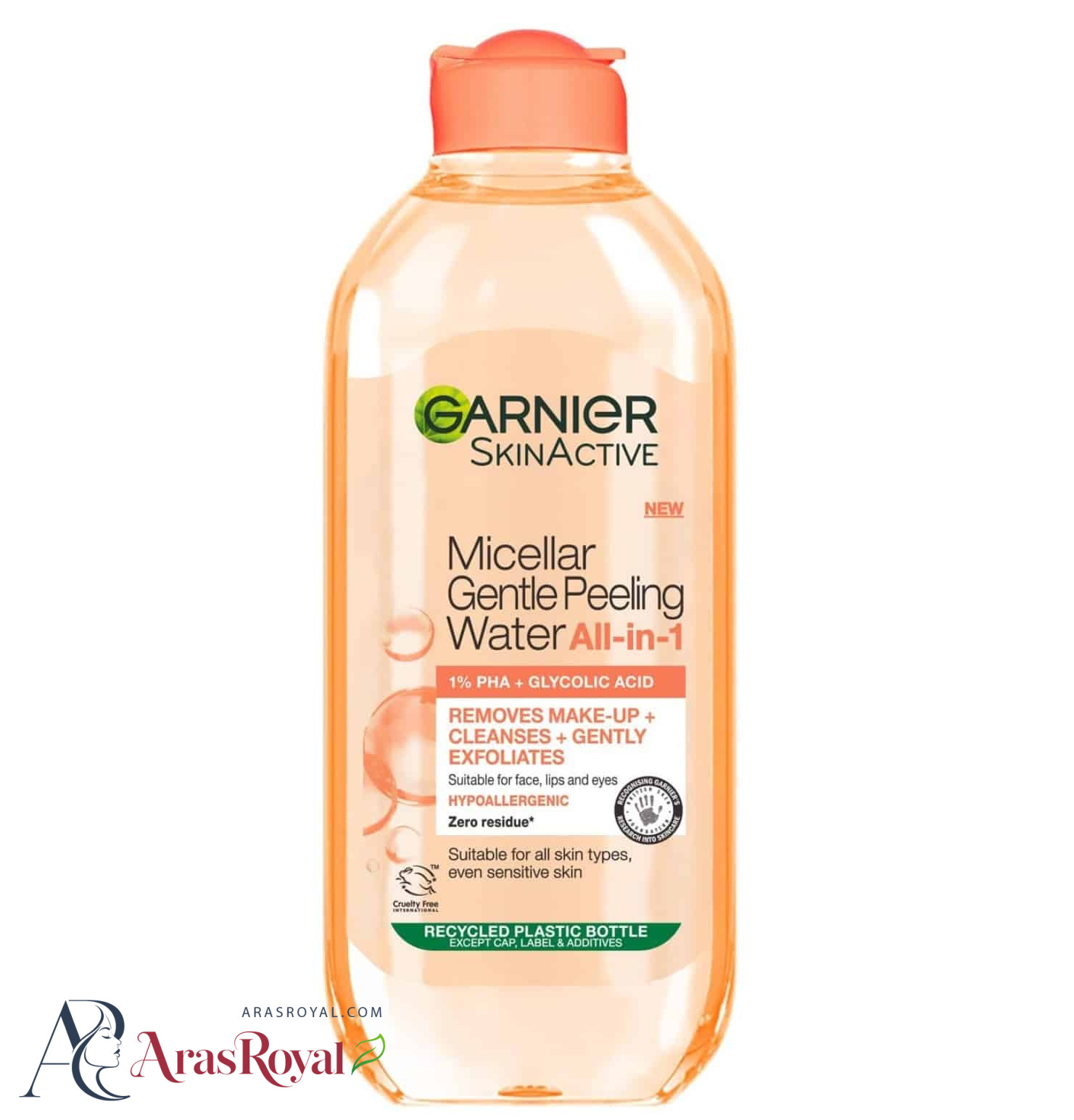 میسلار واتر لایه بردار گلیکولیک اسید PHA 1% گارنیر Garnier حجم 400 میل