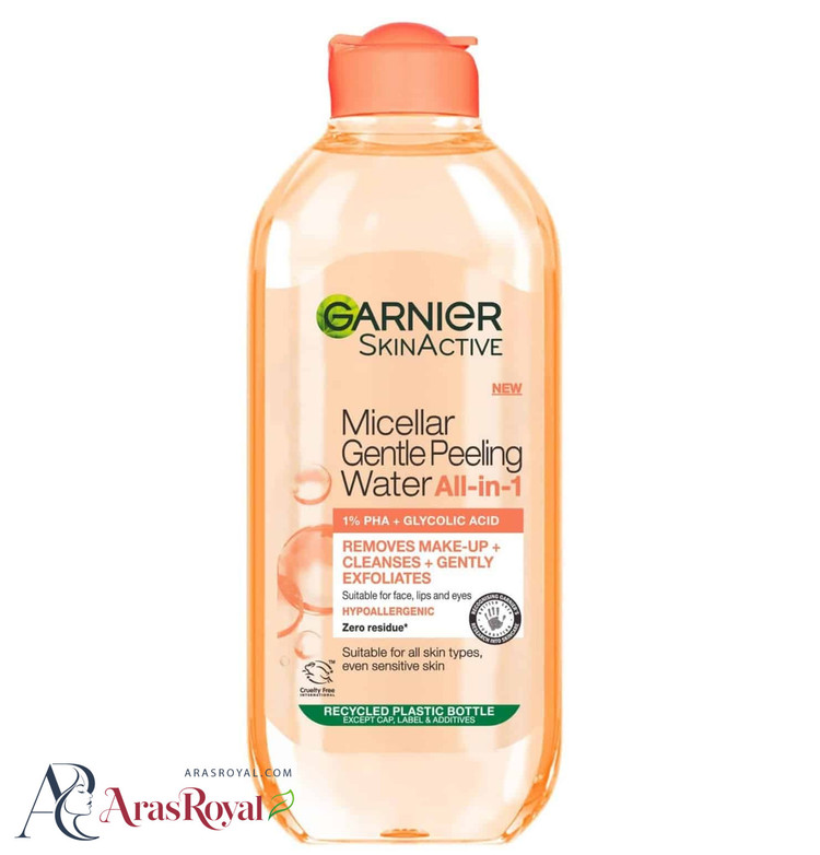 میسلار واتر لایه بردار گلیکولیک اسید PHA 1% گارنیر Garnier حجم 400 میل