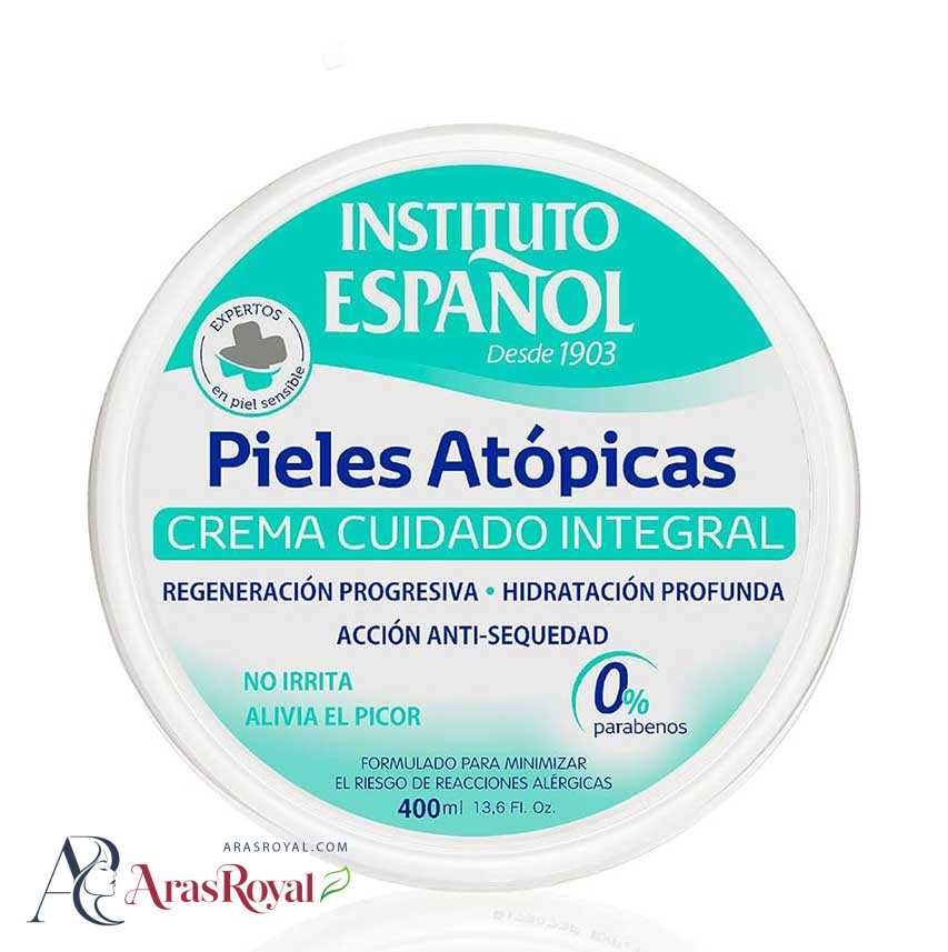 کرم دست و بدن انستیتو اسپانول Instituto Espanol آتوپیک (پوست فوق حساس) حجم 400 میل