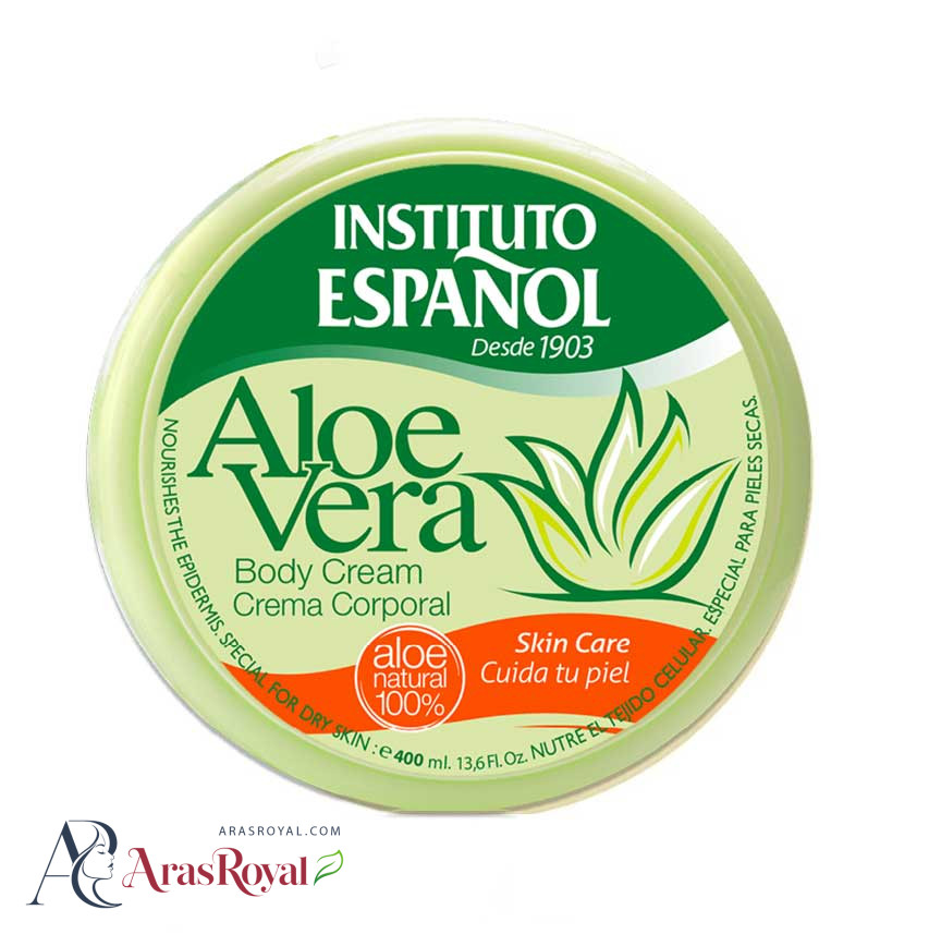 کرم دست و بدن انستیتو اسپانول Instituto Espanol آلوئه ورا حجم 400 میل
