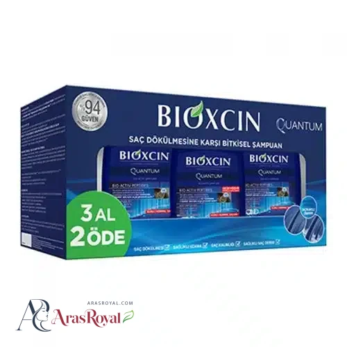 پک 3 عددی شامپو بیوکسین BIOXCIN مدل کوانتوم مو های چرب حجم 300 میل