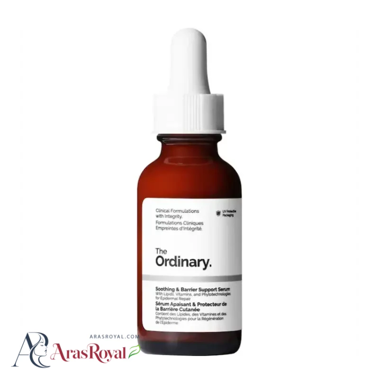سرم ترمیم کننده و تسکین دهنده اوردینری The Ordinery مدل Soothing And Barrier حجم 30 میل