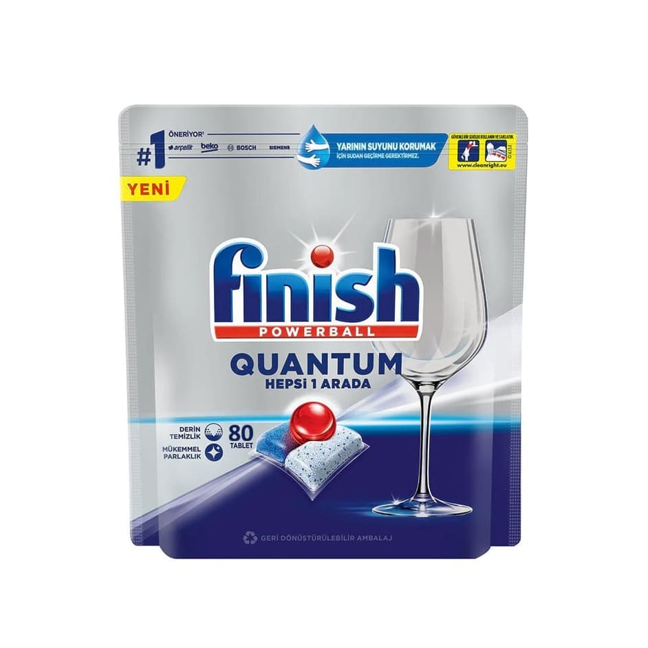 قرص ماشین ظرفشویی فینیش Finish مدل Quantom بسته 80 عددی