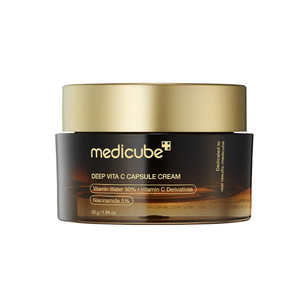 کرم جوانساز و روشن کننده کپسولی ویتامین سی مدی کیوب Medicube حجم 55 میل