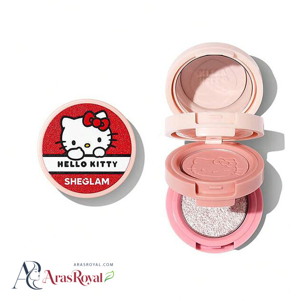 سایه 3 طبقه شیگلم Sheglam مدل Hello Kitty رنگ Sugar Cookie وزن 4.3 گرم
