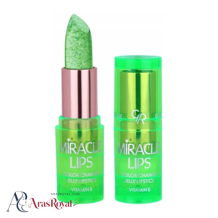 رژ لب حرارتی ژله ای گلدن رز Golden Rose مدل Miracle Lips شماره 02 رنگ Bright Pink
