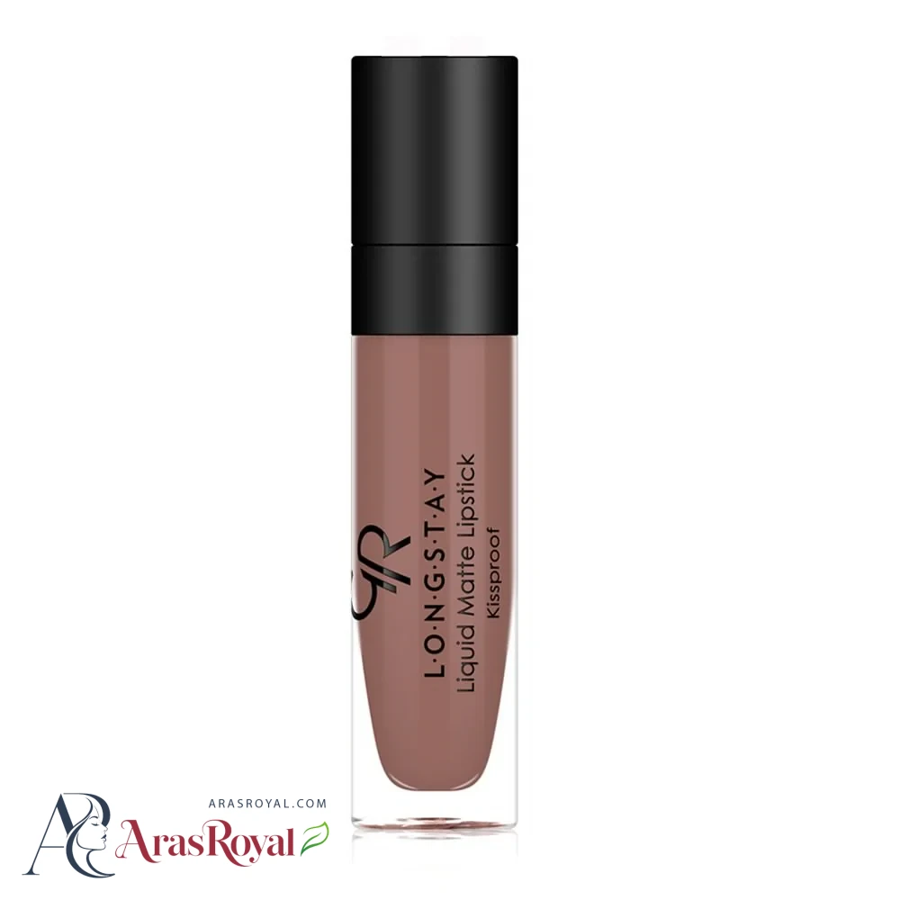 رژ لب مایع مات و بادوام گلدن رز Golden Rose شماره 24