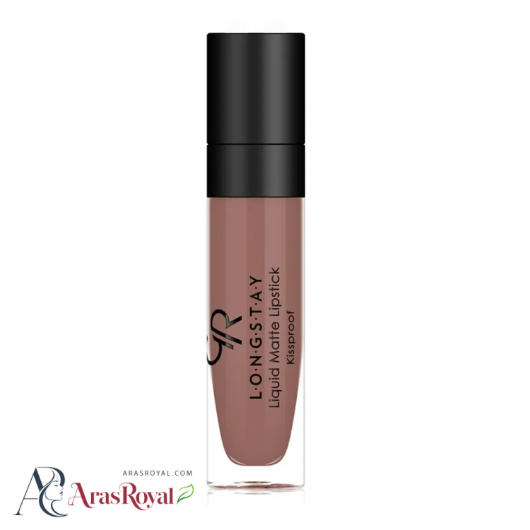 رژ لب مایع مات و بادوام گلدن رز Golden Rose شماره 24
